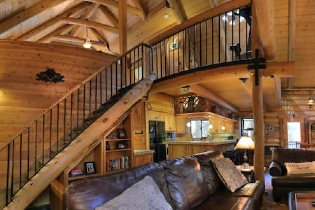 Eagles Nest - Natural Log Cabin With Guest House Idyllwild Eksteriør bilde